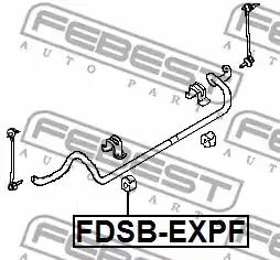 Опора, стабилизатор FEBEST FDSB-EXPF - Фото #1