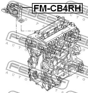 Опора двигуна FEBEST FM-CB4RH - Фото #1
