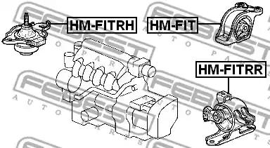 Подвеска, двигатель FEBEST HM-FIT - Фото #1