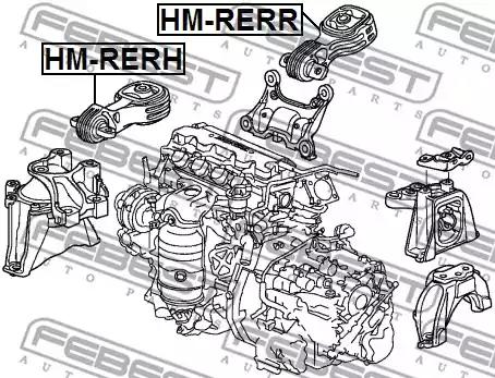 Підвіска, двигун FEBEST HM-RERR - Фото #1