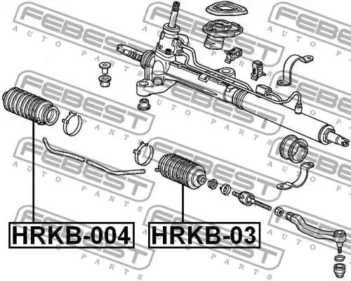 Пильовик рульової рейки FEBEST HRKB-004 - Фото #1