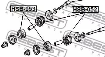 Підвіска, важіль незалежної підвіски колеса FEBEST HSB-053 - Фото #1