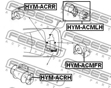 Підвіска, двигун FEBEST HYM-ACMFR - Фото #1
