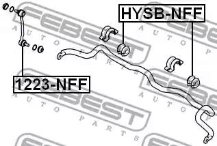 Втулка стабiлiзатора FEBEST HYSB-NFF - Фото #1