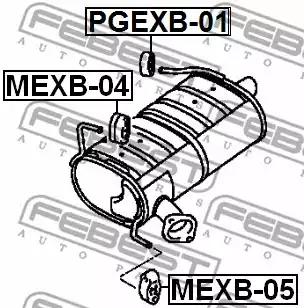 Подушка кріплення глушника FEBEST MEXB-05 - Фото #1