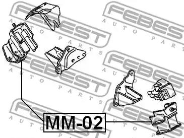 Опора двигуна FEBEST MM-02 - Фото #1