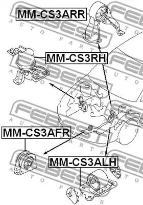 Опора двигуна FEBEST MM-CS3ARR - Фото #1