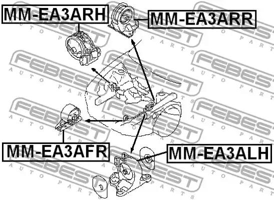 Опора двигуна FEBEST MM-EA3ARR - Фото #1