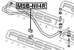 Опора, стабилизатор FEBEST MSB-N84R - Фото #1