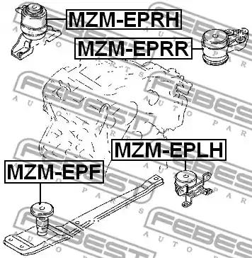 Подвеска, двигатель FEBEST MZM-EPRH - Фото #1