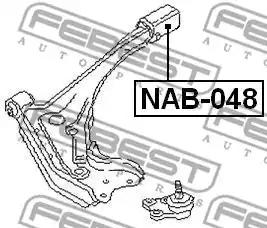 Сайлентблок переднего нижнего рычага задний FEBEST NAB-048 - Фото #1