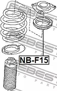 Подшипник качения, опора стойки амортизатора FEBEST NB-F15 - Фото #1