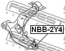 ремонтный комплект, несущие / направляющие шарниры FEBEST NBB-2Y4 - Фото #1