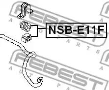 Втулка стабілізатора FEBEST NSB-E11F - Фото #1
