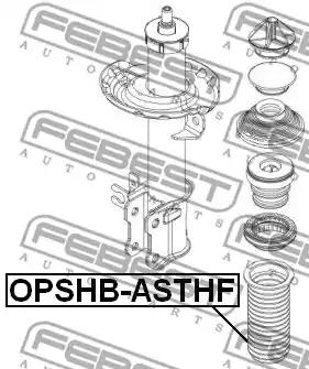 Защитный колпак / пыльник, амортизатор FEBEST OPSHB-ASTHF - Фото #1