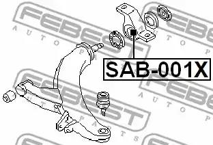 Сайлентблок переднего нижнего рычага задний FEBEST SAB-001X - Фото #1