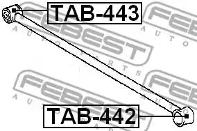 Підвіска, важіль незалежної підвіски колеса FEBEST TAB-442 - Фото #1