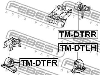 Подвеска, двигатель FEBEST TM-DTRR - Фото #1