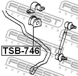Опора, стабилизатор FEBEST TSB-746 - Фото #1