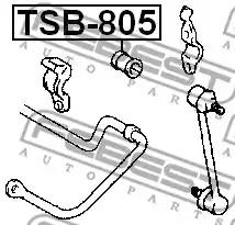 Втулка стабiлiзатора FEBEST TSB-805 - Фото #1