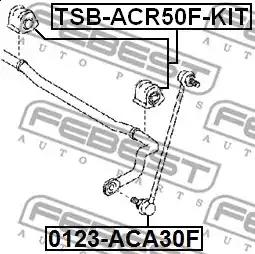 Втулка стабілізатора FEBEST TSB-ACR50F-KIT - Фото #1