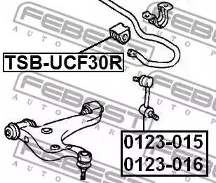 Втулка стабілізатора FEBEST TSB-UCF30R - Фото #1