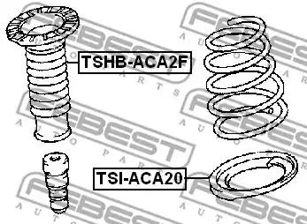 Проставка пружини FEBEST TSI-ACA20 - Фото #1
