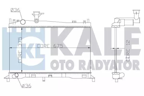 Радіатор, охолодження двигуна KALE OTO RADYATR 360100 - Фото #1