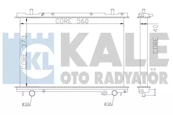 Радиатор, охлаждение двигателя KALE OTO RADYATR 368400 - Фото #1