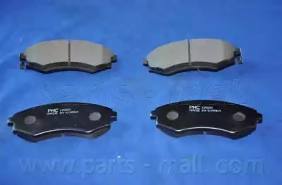 Комплект тормозных колодок, дисковый тормоз PARTS-MALL PKA-002 - Фото #1