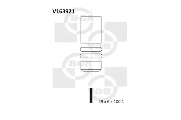 Выпускной клапан BGA V163921 - Фото #1
