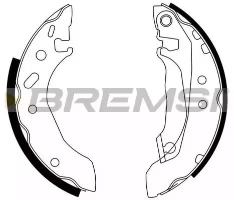 Комплект тормозных колодок BREMSI GF0226 - Фото #1