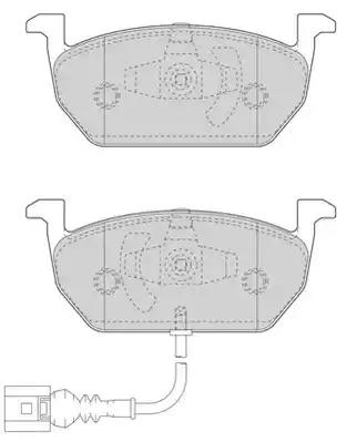 Комплект тормозных колодок, дисковый тормоз JURID 573606J - Фото #1