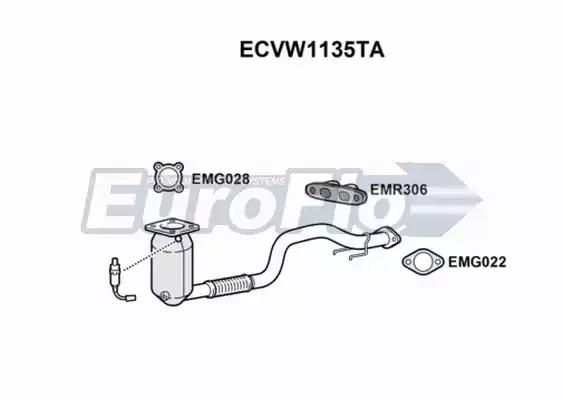 Катализатор EUROFLO ECVW1135TA - Фото #1