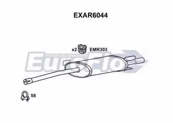 Амортизатор EUROFLO EXAR6044 - Фото #1
