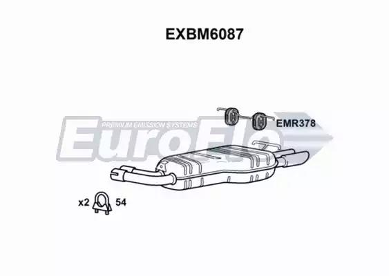 Амортизатор EUROFLO EXBM6087 - Фото #1