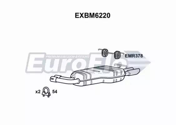 Амортизатор EUROFLO EXBM6220 - Фото #1