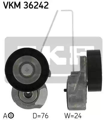 Натяжной ролик, поликлиновой  ремень SKF VKM 36242 - Фото #1