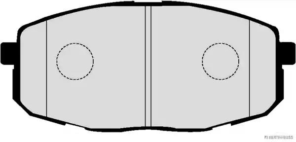 Комплект тормозных колодок, дисковый тормоз HERTH+BUSS JAKOPARTS J3600330 - Фото #1