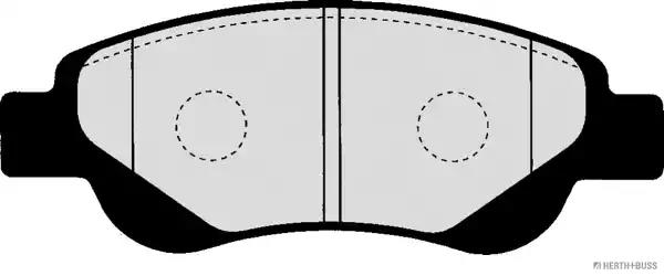 Комплект тормозных колодок, дисковый тормоз HERTH+BUSS JAKOPARTS J3602119 - Фото #1