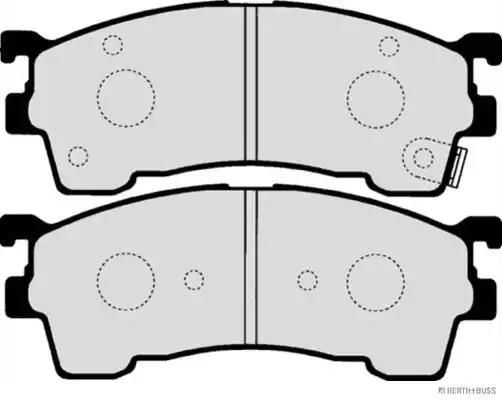 Комплект тормозных колодок, дисковый тормоз HERTH+BUSS JAKOPARTS J3603038 - Фото #2