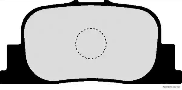 Комплект тормозных колодок, дисковый тормоз HERTH+BUSS JAKOPARTS J3612031 - Фото #1