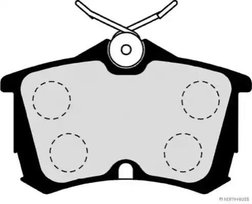 Комплект тормозных колодок, дисковый тормоз HERTH+BUSS JAKOPARTS J3614015 - Фото #1