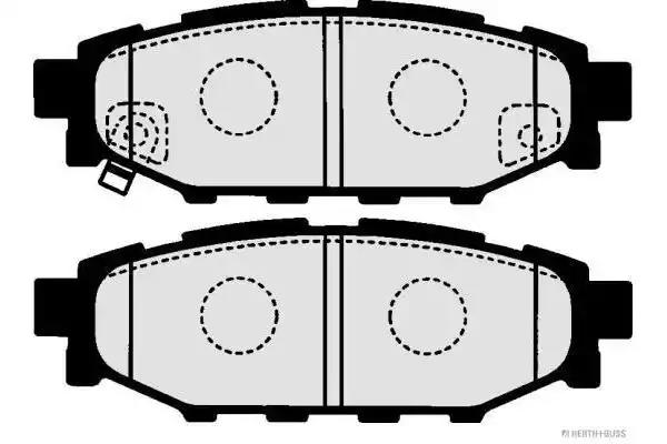 Комплект тормозных колодок, дисковый тормоз HERTH+BUSS JAKOPARTS J3617003 - Фото #1