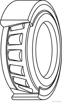 Комплект підшипника маточини колеса HERTH+BUSS JAKOPARTS J4701020 - Фото #1
