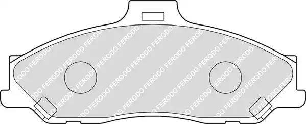 Комплект тормозных колодок, дисковый тормоз FERODO FDB1527 - Фото #2