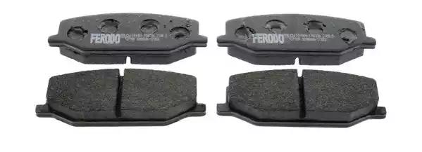Комплект тормозных колодок, дисковый тормоз FERODO FDB396 - Фото #1