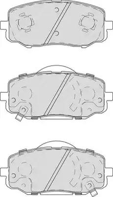 Комплект тормозных колодок, дисковый тормоз FERODO FDB4234 - Фото #1