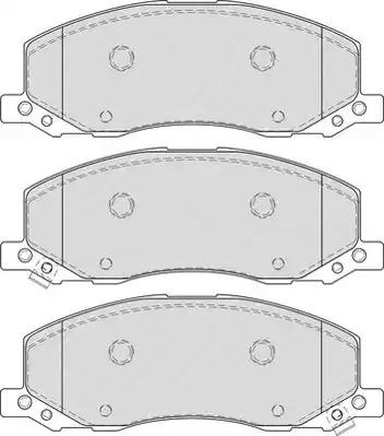 Комплект тормозных колодок, дисковый тормоз FERODO FDB4278 - Фото #1