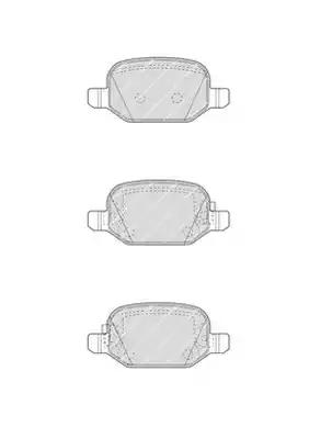 Комплект тормозных колодок, дисковый тормоз FERODO FDB4459 - Фото #1